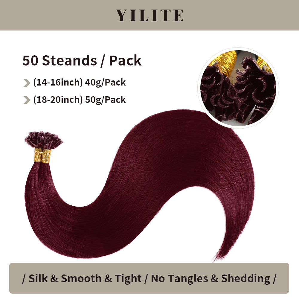 50 steands per pack, available in two weight options  (#99J Burgundy)    
