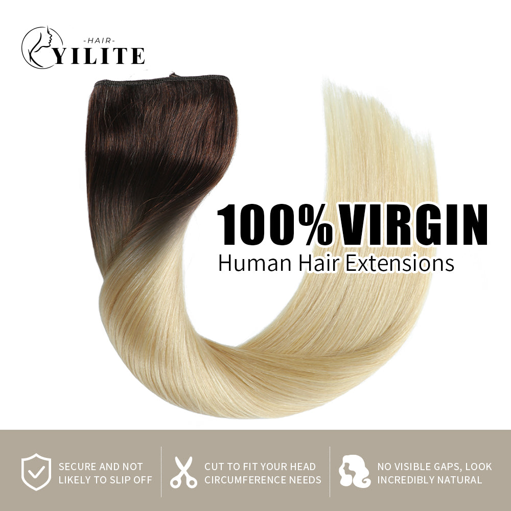 100% virgin human hair wire extensions (#T2/60)